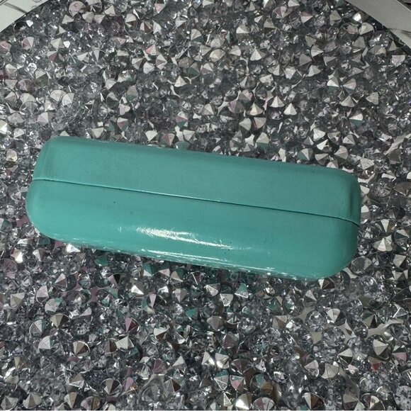 Tiffany & co glasses case sunglasses reading glasses blue turquoise cream inside - Picture 3 of 10